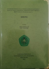 Interaksi penggunaan pupuk limbah ikan padat dengan pupuk kieserite terhadap pertumbuhan bibit kakao (theobroma cacao l)