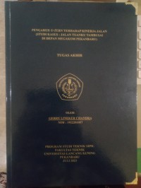 Pengaruh u-turn terhadap kinerja jalan (studi kasus : jalan tuanku tambusai di depan megakom pekanbaru)