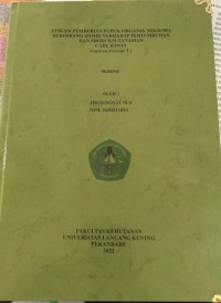 EFIKASI PEMBERIAN PUPUK ORGANIK MIKROBOBA BERIMBANG ( POMI ) TERHADAP PERTUMBUHAN DAN PRODUKSI TANAMAN CABE RAWIT