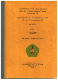 Analisis Rasio Untuk Menilai Kinerja Keuangan pada Pt. Telekomunikasi Indonesia.Tbk