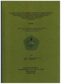 Pelaksanaan Tugas Penyelidikan Terhadap Gangguan Keamanan Dan Ketertiban Masyarakat Berkadar dan Berintensitas Tinggi Di Wilayah Hukum Riau BerdasarkanUndang-Undang Nomor 2 Tahun 2002 Tentang Kepolisian Negara Republik Indonesia