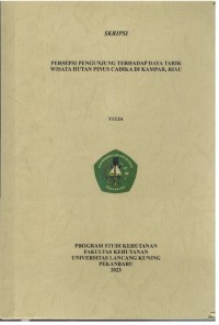 Persepsi Pengunjung Terhadap Daya Tarik Wisata Hutan Pinus Candika Di Kampar, Riau