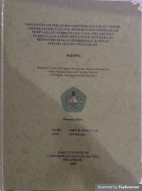 Implementasi peraturan menteri keuangan nomor 130/pmk.010/2012 tentang pendaftaran fidusia bagi perusahaan pembiayaan yang melakukan pembiayaan konsumen untuk kendaraan bermotor dengan pembebanan jaminan fidusia di kota pekanbaru