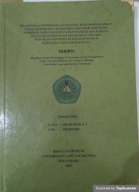 Pelaksanaan pengelolaan barang bukti berdasarkan peraturan kepala kepolisisan RI No 08 tahun 2014 tentang pengelolaan barang bukti dilingkungan kepolisian negara RI di wilayah hukum kepolisian sektor siak hulu