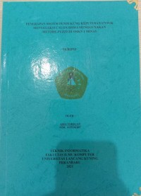 Penerapan Sistem Pendukung Keputusan untuk Menyeleksi Calon Siswa Menggunakan Metode Fuzzy di SMKN 1 MINAS