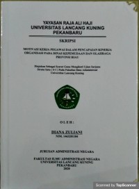 Motivasi kerja pegawai dalam pencapaian kinerja organisasi pada dinas kepemudaan dan olahraga provinsi riau