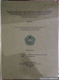 Pelaksanaan hak penyandang disabilitas pengguna transmetro di pekanbaru berdasarkan peraturan pemerintah nomor 43 tahun 1998 tentang upaya peningkatan kesejahteraan sosial penyandang cacat dan kesamaan kesempatan