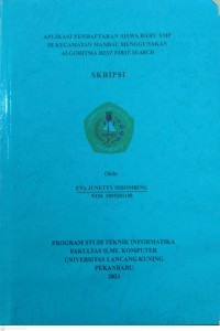 Aplikasi pendaftaran siswa baru SMP di kecamatan Mandau menggunakan algoritma best first search