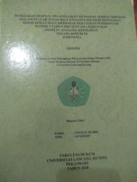 Penegakan disiplin pelanggaran memasuki tempat hiburan malam di luar tugas bagi anggota polisi di kepolisian resor Rokan Hulu berdasar peraturan pemerintah nomor 2 tahun 2003 tentang peraturan disiplin anggota kepolisian negara republik Indonesia