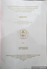 Pengaruh permainan ligu terhadap interaksi sosial anak usia 5-6 tahun di paud doa bunda pematang benteng batang peranap kabupaten indragiri hulu