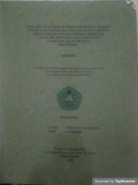 Perlindungan hukum terhadap pengguna jasa angkutan umum di KEc. Tenayan Raya berdasarkan UU No. 22 Th. 2009 tentang lalu lintas dan angkutan jalan di kota Pekanbaru