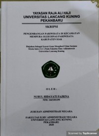 Pengembangan pariwisata di kecamatan mempura oleh dinas pariwisata kabupaten siak