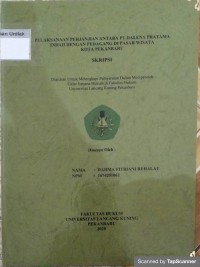 PELAKSANAAN PERJANJIAN ANTARA PT DALENA PRATAMA INDAH DENGAN PEDAGANG DI PASAR WISATA KOTA PEKANBARU