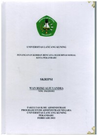 Penanganan korban bencana oleh dinas sosial kota Pekanbaru