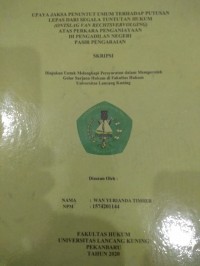 Upaya jaksa penuntut umum terhadap putusan lepas dari segala tuntutan hukum (ontslag van rechtsvervolging) atas perkara penganiayaan di pegadilan negeri Pasir Pengaraian